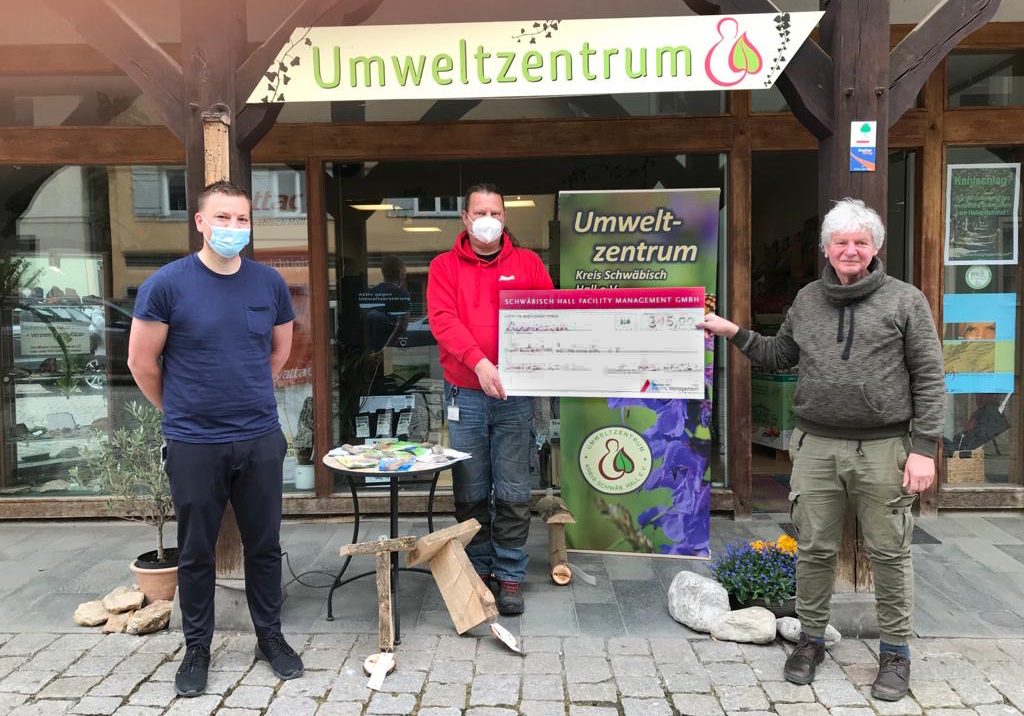 Scheckübergabe Umweltzentrum Schwäbisch Hall